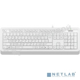 Комплект клавиатура + мышь A4Tech Fstyler F1010 клав:белый/серый мышь:белый/серый USB Multimedia