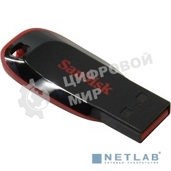 Флешка USB SanDisk Cruzer Blade (SDCZ50-128G-B35), 128Gb, USB 2.0, Type-A, R/W 16/4, черный