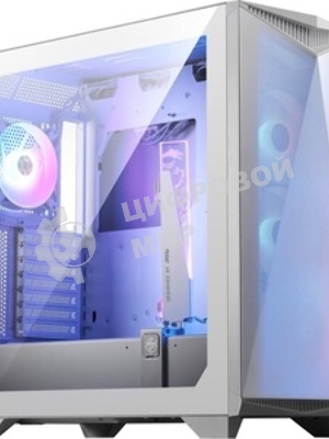 Компьютерный корпус MSI MPG GUNGNIR 300R AIRFLOW White, Midi Tower, EATX,2xUSB 3.2 Gen 1, 1xUSB 3.2 Gen2 Type-C,4x120мм PWM ARGb Fan, ARGb+PWM Control Board, Tempered Glass Window