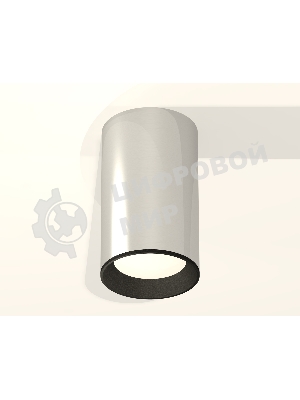 Светильник Ambrella Light XS6325001 PSL/SBK серебро полированное/черный песок MR16 GU5.3 (C6325, N6102)