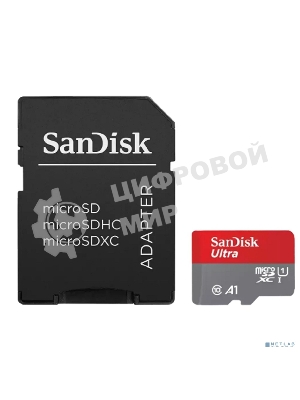 Флеш карта microSDXC 64GB SanDisk Ultra Class 10, UHS-I, R 140 МБ/с