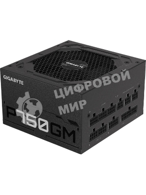 Блок питания Gigabyte P750GM (GP-P750GM), 750Вт, 80 PLUS Gold, 120мм, модульный, черный