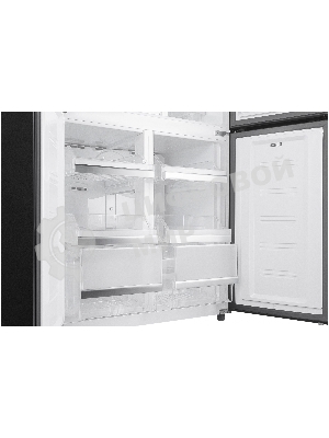 Холодильник Weissgauff WCD 450 XB NoFrost Inverter черный трехкамерный 287/163л морозилка снизу, No Frost, Side by Side