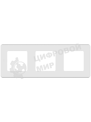 Рамка 3 поста белый Inspiria