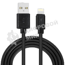 Кабель Crown USB - Lightning CMCU-1012L черный