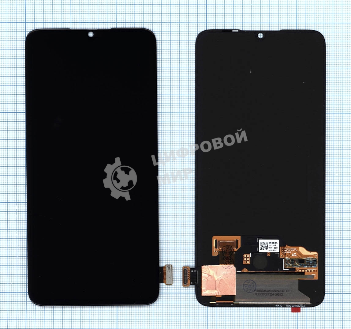Дисплей для Xiaomi Mi A3 Lite / Mi 9 Lite / CC9  черный