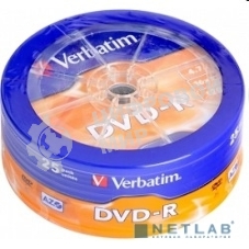 Диск DVD-R Verbatim 4.7Gb 16x Cake Box (25шт) (43730)