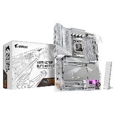 Материнская плата Gigabyte X870 AORUS ELITE WIFI7 ICE, AM5, AMD X870, 4xDDR5, 4xSATA, 4xM.2, 1xPCI-E 5.0 x16, 1xPCI-E 4.0 x4, 1xPCI-E 3.0 x2, 1xHDMI, 1x 2.5Gb LAN, 2xUSB-C 4.0, 2xUSB 3.2 Gen 2, 4xUSB 3.2 Gen 1, 4xUSB 2.0, 2x3.5 мм, 7.1, ATX