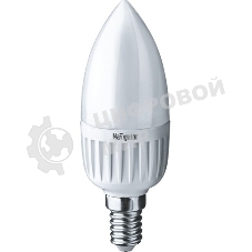 Лампа светодиодная Navigator NLL-P-C37-5-230-4K-E27-FR 5Вт свеча 4000К белый E27 370лм 220-240В