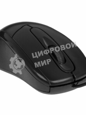 Мышь проводная Oklick 305M черный, 1000 dpi, USB, кнопки - 3