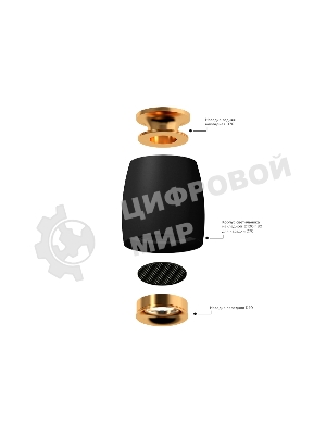 Насадка для корпуса светильника N7930 PPG золото розовое полированное D70*H28mm Out25mm