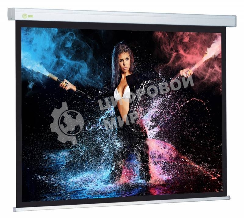 Экран Cactus 180x180см Wallscreen CS-PSW-180x180 1:1 настенно-потолочный рулонный белый