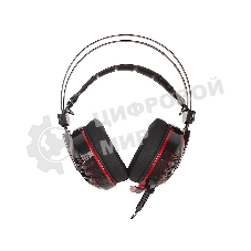 Гарнитура Bloody M615 чёрный, проводная, 3.5 мм, подсветка