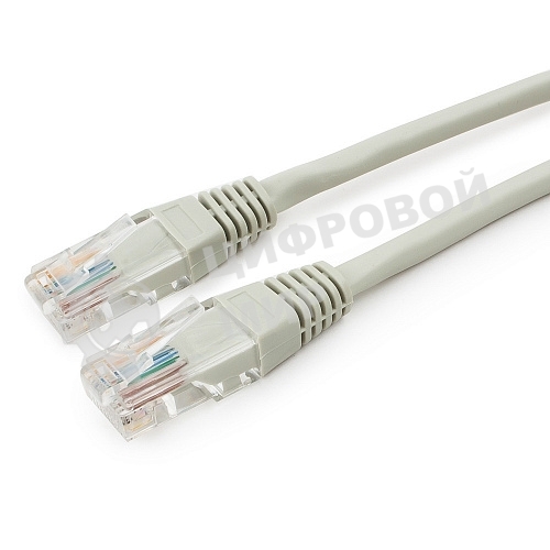Патч-корд медный UTP Cablexpert PP10-3M cat.5e, 3м, литой, многожильный, серый