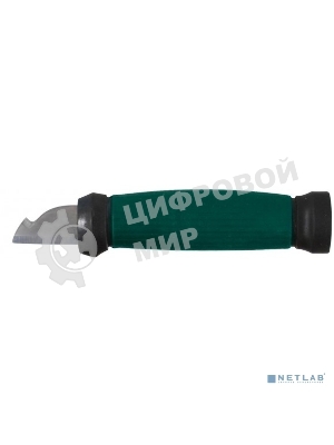 Нож FIT 10642электрика нерж.сталь прорез.ручка 2-сторонняя заточка лезвие 33мм