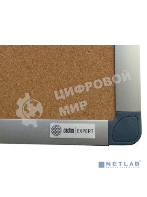 Демонстрационная доска Cactus CS-CBD-45X60 пробковая 45x60 см, алюминиевая рама