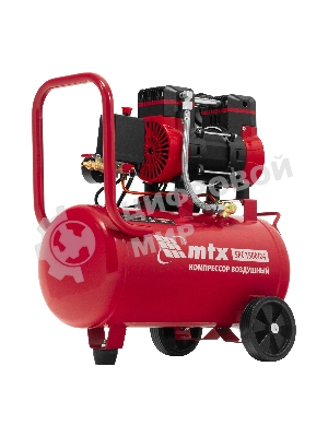 Компрессор безмасляный малошумный SPC 1500/24, 1500 Вт, ресивер 24 л, 260 л/мин MTX