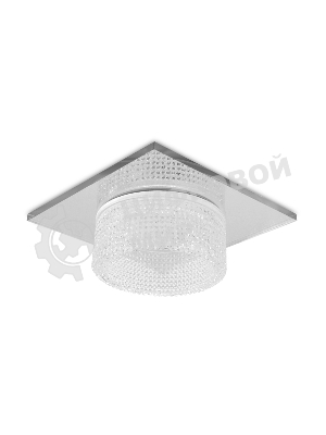 Светильник Ambrella light TN355 CH/CL хром/прозрачный GU5.3+3W (LED WHITE) 95*95*45
