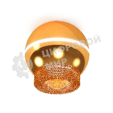 Светильник Ambrella Light XS1105020 PYG/CF золото желтое полированное/кофе MR16 GU5.3 LED 3W 4200K (C1105, N7195)