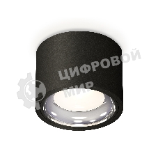 Светильник Ambrella Light XS7511011 SBK/PSL черный песок/серебро полированное MR16 GU5.3 (C7511, N7023)