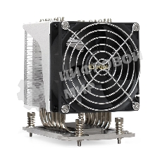 Кулер для процессора ExeGate ESNK-P0064AP4.PWM.4U.SP3.Cu серебристый, 92 мм, алюминий/медь, 3800 об/мин, 44 дБ, 4 pin, 280 Вт, 125.4 мм