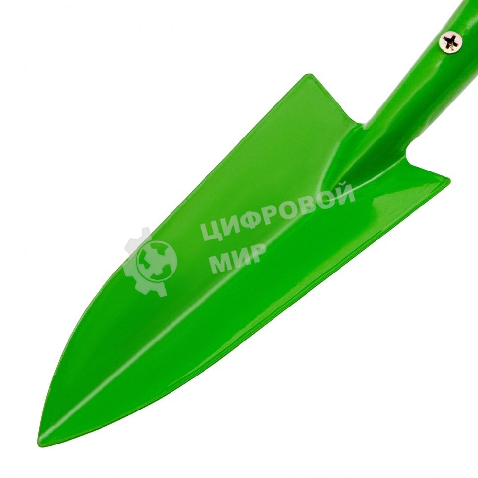 Совок посадочный узкий Сибртех, 65х345 мм, стальной, деревянная рукоятка, АГРОНОМ