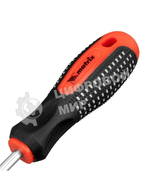 Отвертка Matrix Fusion, SL6,0 х 200 мм, CrV, 3-х компонентная рукоятка 