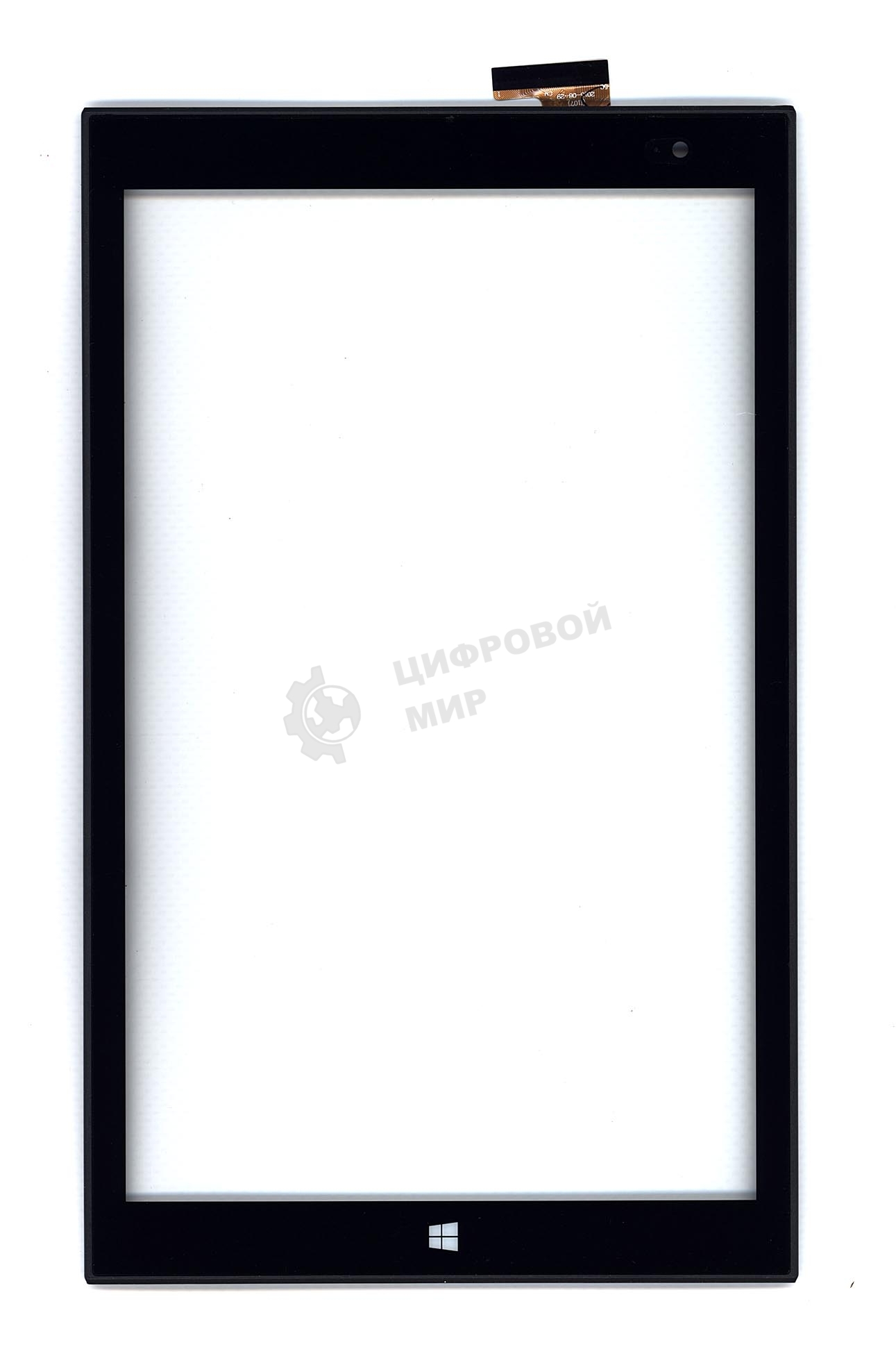 Сенсорное стекло (тачскрин) для Irbis TW42. черное с рамкой