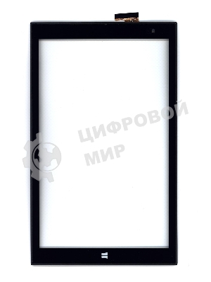 Сенсорное стекло (тачскрин) для Irbis TW42. черное с рамкой