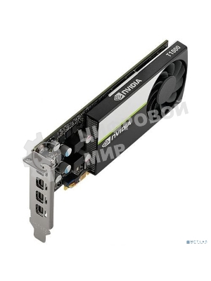 Видеокарта NVIDIA T1000 4G, long bracket and short bracket together