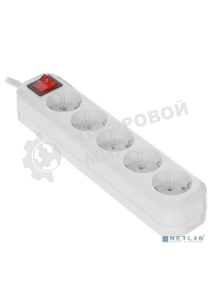 Сетевой фильтр 5bites SP5W-350 5S/3x1.5MM2/16A/ABS/5M/белый