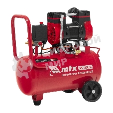 Компрессор безмасляный малошумный SPC 1500/24, 1500 Вт, ресивер 24 л, 260 л/мин MTX