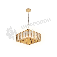 Светильник Ambrella light TR5149 GD/TI золото/янтарь E14/6 max 40W 500*500*1000