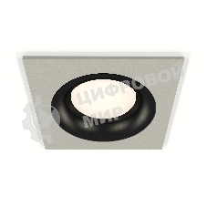 Комплект встраиваемого светильника Ambrella light XC7633002 SGR/PBK серый песок/черный полированный MR16 GU5.3 (C7633, N7011)