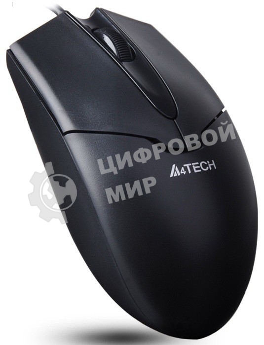Мышь проводная A4Tech OP-550NU черный, 1000 dpi, USB, кнопки - 3