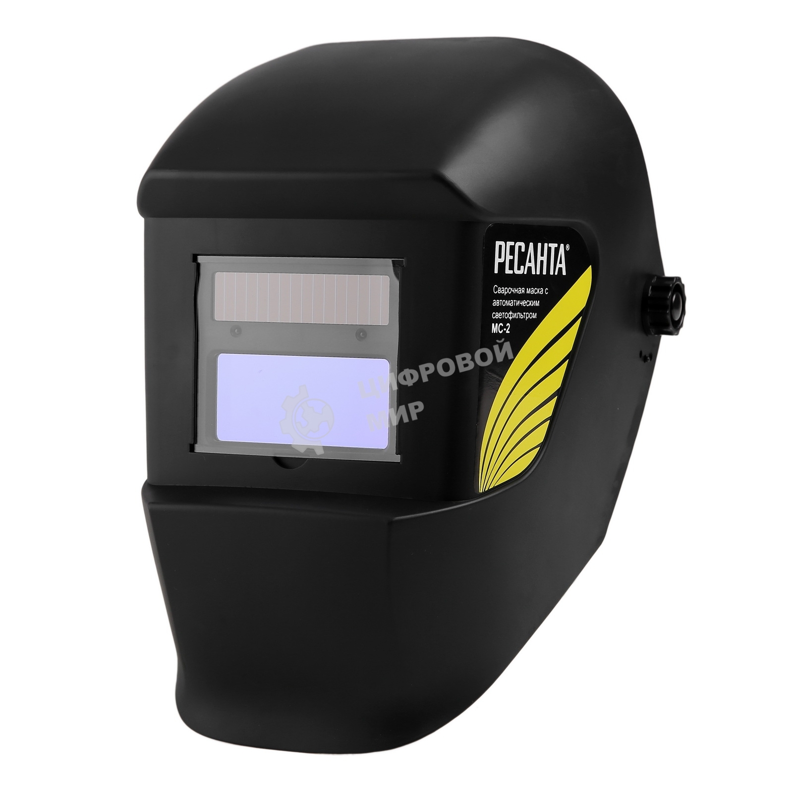 Сварочная маска Ресанта МС-2 65/14 Черная питание - Батарея солнечная и литиевая