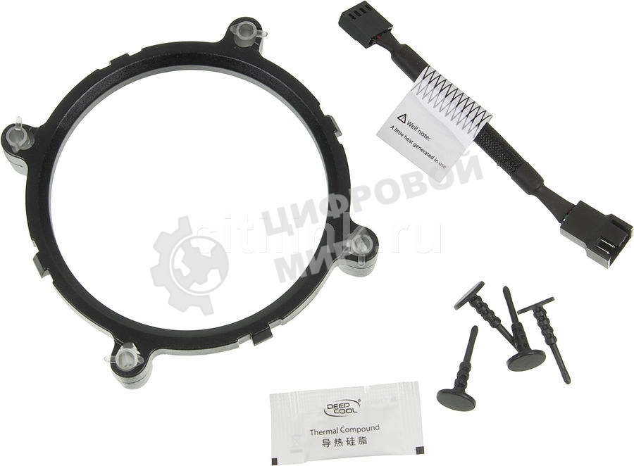 Кулер для процессора DEEPCOOL ARCHER BIGPRO серебристый/синий, 120 мм, алюминий/медь, 2000 об/мин, 29.7 дБ, 4 pin, 125 Вт, 70 мм