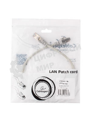 Патч-корд FTP Cablexpert cat.5e, 0.5м, литой, многожильный серый