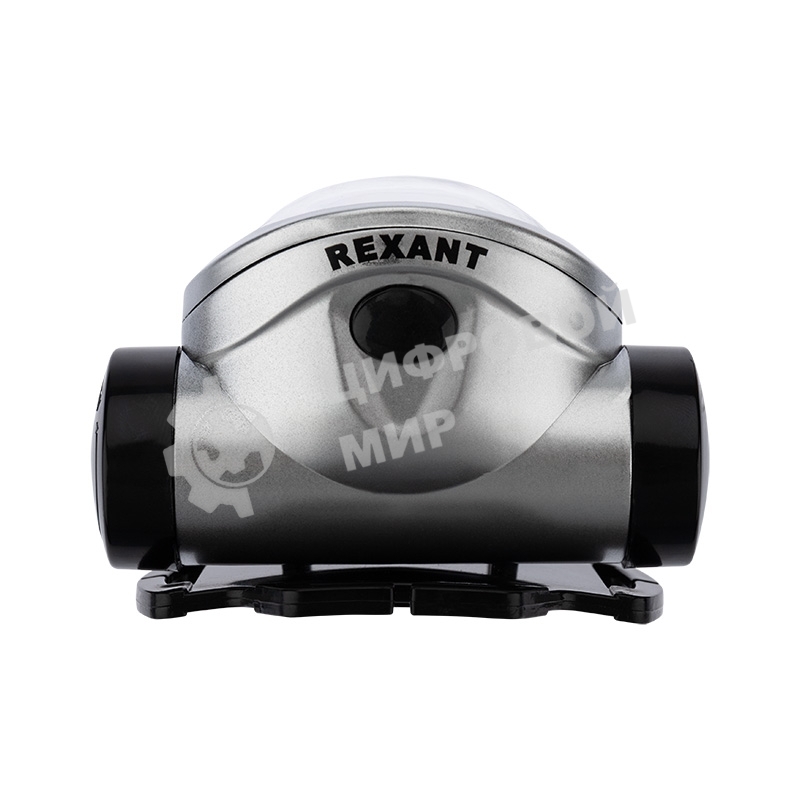 Фонарь налобный Rexant поворотный 3 Вт 100%, 50%, пульсирующий белый; 3 х ААА, СОВ + зеркальный рассеиватель