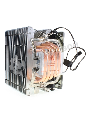 Кулер для процессора Crown CM-5 прозрачный/черный, 120 мм, 1500 об/мин, 30.8 дБ, 4 pin, 187 Вт, 148 мм