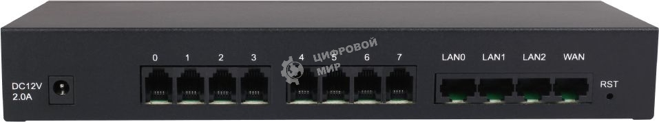 Шлюз IP Dinstar DAG1000-8S черный