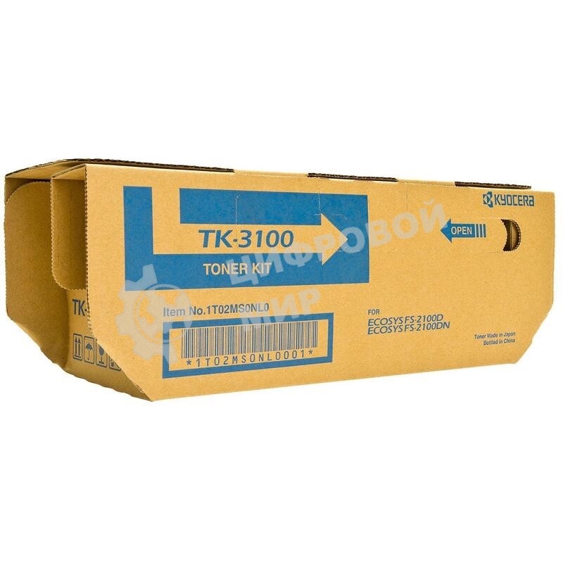Картридж лазерный Kyocera TK-3100 (1T02MS0NL0) черный для FS-2100D/2100DN/M3040dn/M3540dn 12500 стр.