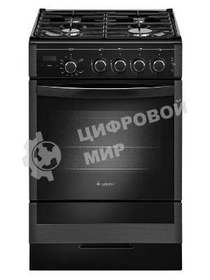 Плита газовая Gefest ПГ 5300-03 0046 черный, конфорок 4 шт, духовка 52 л, 50 см x 85 см x 58.5 см