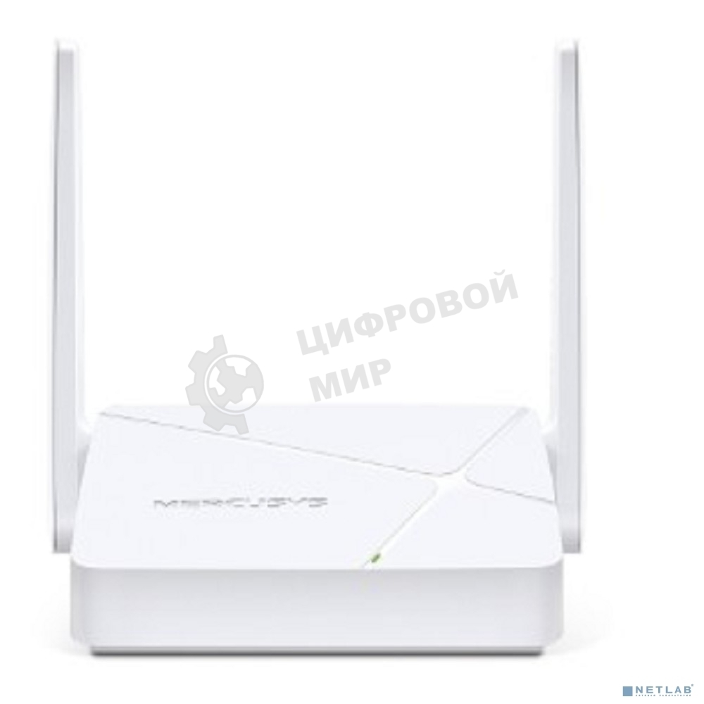 Роутер Mercusys MR20 AC750 Dual-Band Wi-Fi RouterSPEED: 300 Mbps at 2.4 GHz + 433 Mbps at 5 GHzSPEC: 2× Fixed External Antennas, 2× 10/100 Mbps LAN Ports, 1× 10/100 Mbps WAN PortFEATURE: Router/Access Point Mode Mode, WPS/Reset Button, IPTV, IPv6, Parenta