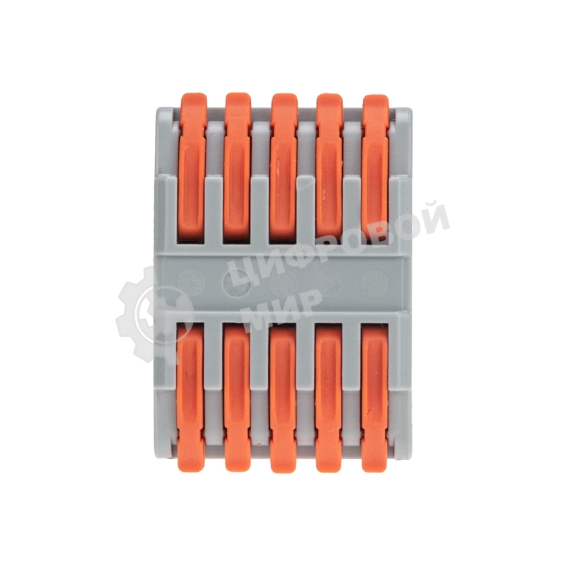 Клемма Rexant СМК 222-425 проходная 5 полюсов (0,08-4 мм²), серый (30 шт/уп)