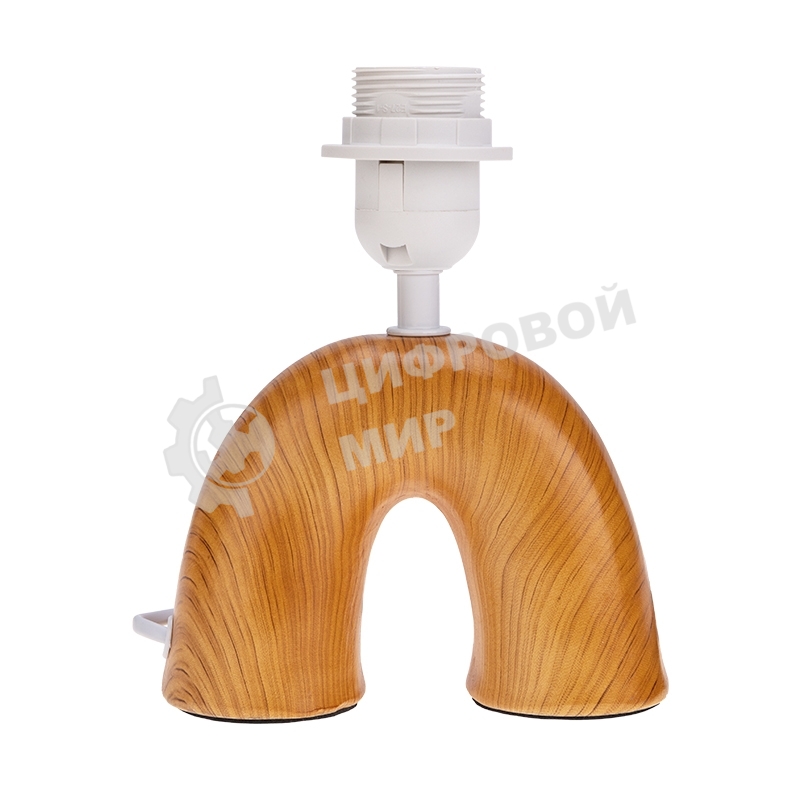 Светильник декоративный настольный Rexant Форте, основание дуга под золотой мрамор, бежевый абажур, цоколь Е27, 60Вт