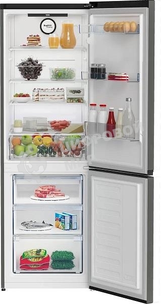 Холодильник Beko B3RCNK362HG серый двухкамерный 220/100л морозилка снизу, No Frost