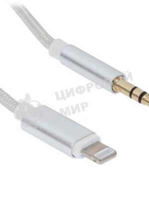 Кабель-переходник USB Cablexpert CCAB-AP35M-1M-W, Lightning/Jack3.5, Mobile, 1м, белый, коробка