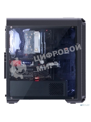 Компьютерный корпус Zalman i3 edge черный без БП ATX 3x120мм 2xUSB 2.0 1xUSB 3.0 audio bott PSU