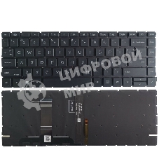 Клавиатура для ноутбука HP Probook 440 445 G8 черная с подсветкой